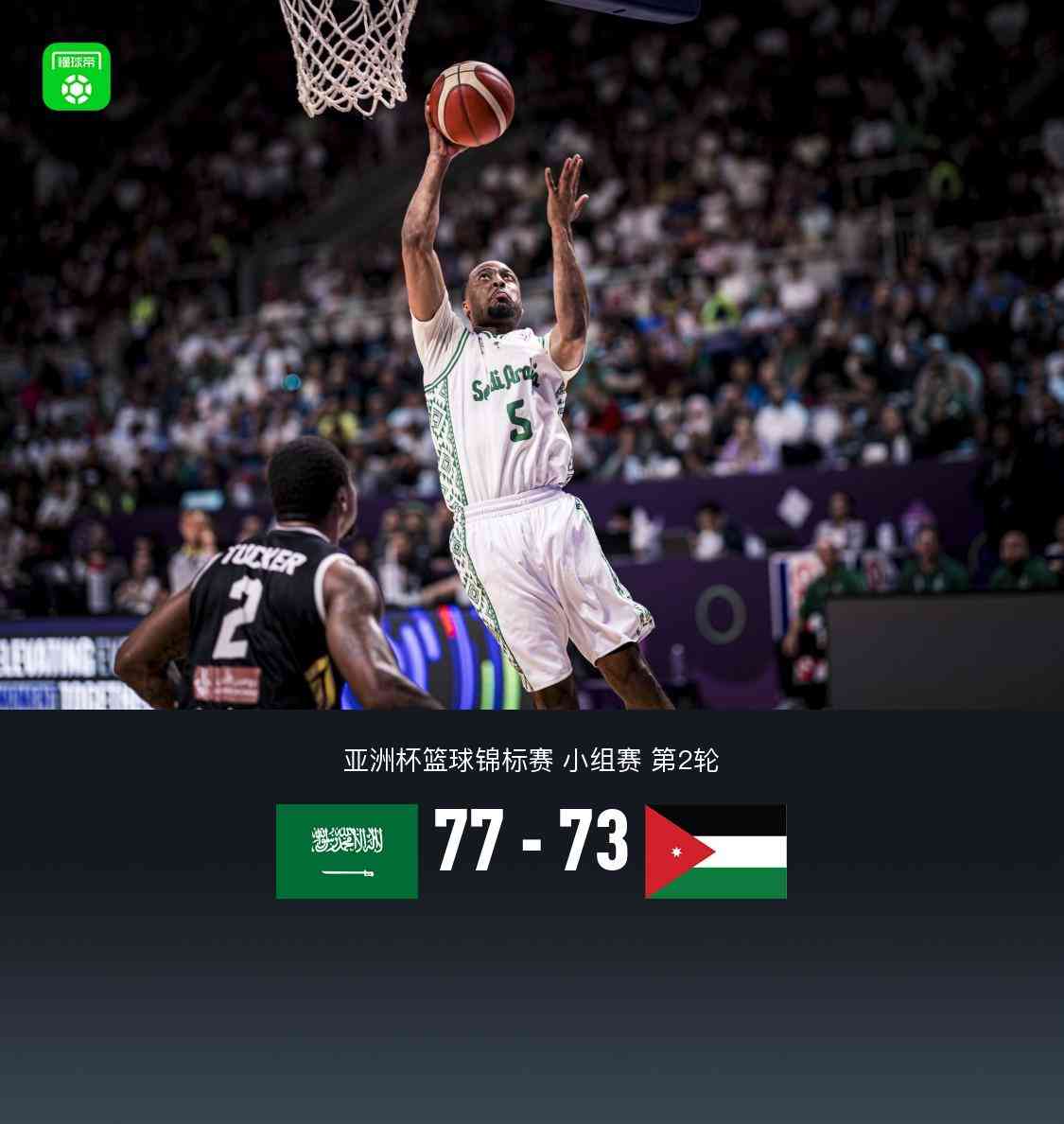 男篮亚洲杯爆冷：沙特77-73险胜约旦，中国男篮晋级形势明朗