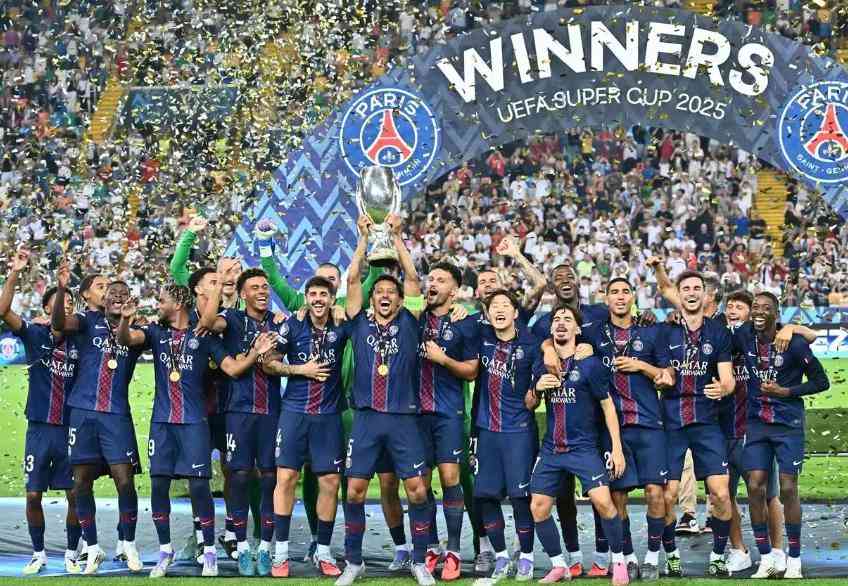 欧超杯决赛：巴黎点球大战击败热刺加冕五冠王