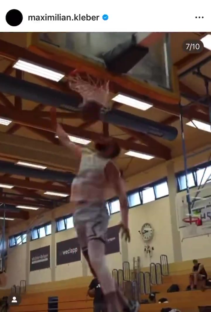 湖人球迷大喜？😂克莱伯恢复身手，在训练中大秀风车暴扣！