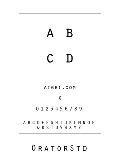 ​OratorStd 字体软件下载｜专业英文字体资源
