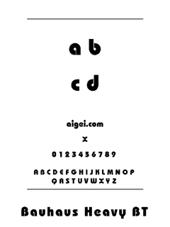 包豪斯字体（BAUHAUSH.TTF）下载｜创意排版设计资源