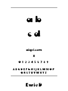 埃温字体（EWIEN.TTF）下载｜创意设计排版工具