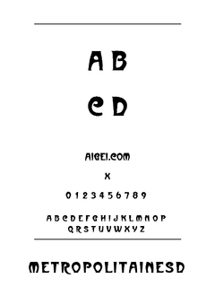 大都市字体（METROPLN.TTF）下载｜创意排版设计资源