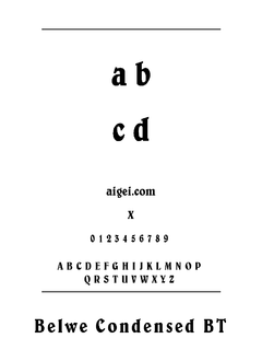 贝尔韦克字体（BELWEC.TTF）下载｜创意设计排版资源