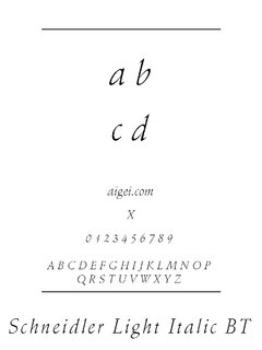 施恩德利字体（SCHNDLLI.TTF）下载｜创意排版设计工具