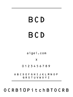 ​OCR-A 字体下载｜经典排版设计资源