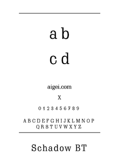 ​字体沙德温（SCHADWN.TTF）下载｜创意设计排版工具