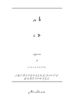 Arabian 字体下载｜平面设计创意资源