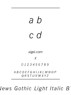 字体纽戈特里（NEWGOTLI.TTF）下载｜平面设计英文字体资源