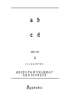 Asphodel 字体下载｜英文字体设计资源