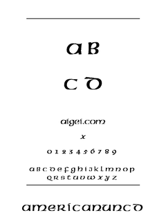 阿默伦肯字体（AMERUNCN.TTF）下载｜平面设计创意应用