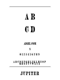 ​JUPITERN 字体（木星体）下载｜创意设计字体资源