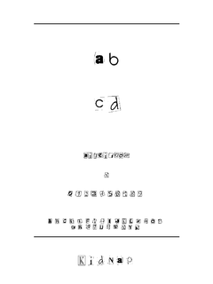 ​KIDNAP 字体下载｜创意英文字体设计