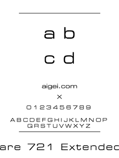 ​SQR721E 字体下载｜英文字体设计资源