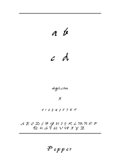 ​字体胡椒（PEPPERN.TTF）下载｜创意设计排版字体