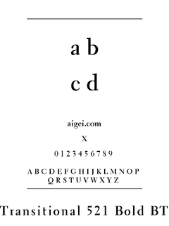 ​TRAN521B 字体下载｜设计排版必备英文字体