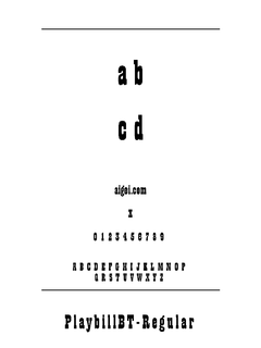 ​PLAYBILL 字体下载｜经典排版设计英文字体