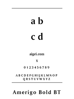 阿姆里戈布字体（AMRIGOB.TTF）下载｜英文字体设计工具