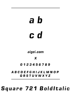 SQR721BI 字体下载｜设计排版应用