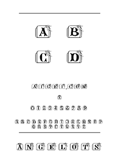 Angelots 字体下载｜艺术设计英文字体资源