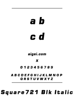 ​SQR721KI 字体下载｜平面设计英文字体资源