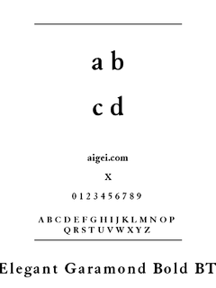 ELEGGARB 字体下载｜创意排版英文字体