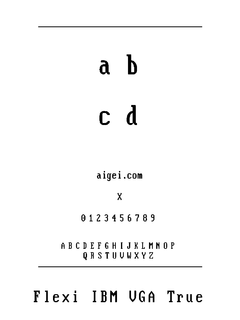 ​vga855（字体资源）下载｜复古点阵设计应用