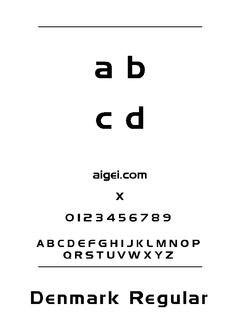 ​Denmark 字体下载｜平面设计创意字体