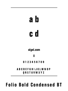 ​FOLIOBC 字体下载｜平面设计英文字体资源