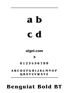 ​字体孟加拉（BENGUIAB.TTF）下载｜平面设计艺术字体